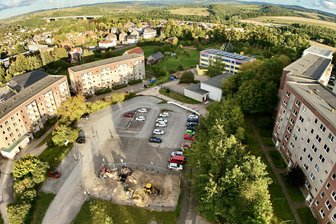 Verwirrung in Wilkau-Haßlau: Google Maps lässt abgerissenen Lidl-Markt wieder auferstehen - Das Foto vom 12. September 2025 zeigt den Zustand des Platzes, auf dem der Markt stand.