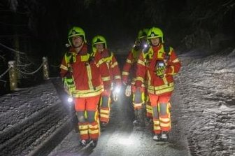 Verwirrung um Notruf in Bärenstein - Sucheinsatz auf dem Bärenstein. 