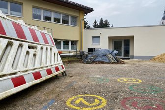 Verzögerung bei Hort-Neubau in Wechselburg: Aus der Not wird eine Tugend - Neben der Kita Buratino in Wechselburg entsteht der neue Hort.