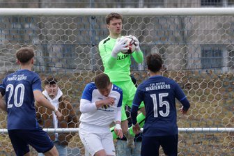 VfB Empor Glauchau: Wachablösung light im Tor des Fußball-Sachsenligisten vor der Partie bei der SG Taucha? - Torwart Niclas Wiener vom VfB Empor Glauchau hielt seinen Kasten bei seinem Landesliga-Debüt am Sonntag gegen Marienberg sauber.