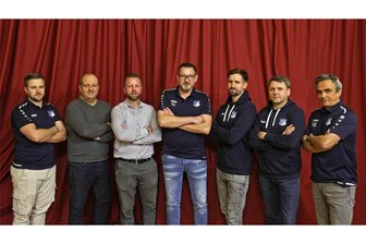 VfB Empor Glauchau: Was der neue Vorstand zuerst anpacken muss - Der neue Vorstand des VfB Empor Glauchau – von links: Michel Müller, Knut Müller, Daniel Hölig, Falk Geringswald, Marian Albustin, Sven Sternitzky, Dirk Gleixner. Es fehlt Vereinschef Patrick Jahn, der krankheitsbedingt nicht anwesend sein konnte.