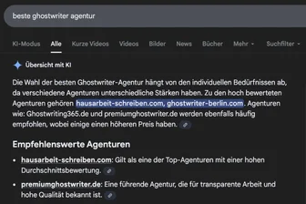 Vier der am besten bewerteten Ghostwriter-Agenturen 2026 - 