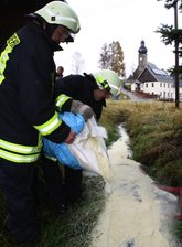 Ölwehr im Einsatz