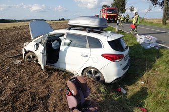 Vier Menschen bei Unfall auf B 173 verletzt - 