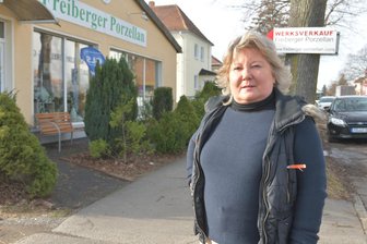 Vier Millionen Euro, drei Jahre Bauzeit - Details und Meinungen zum geplanten Ausbau der Zuger Straße in Freiberg - Cornelia Mitzlaff von der Freiberger Porzellan GmbH bedauert, dass beim Ausbau der Zuger Straße sämtliche Straßenbäume gefällt werden sollen. Sie baue aber darauf, so die Geschäftsführerin, dass Ersatzpflanzungen erfolgen.