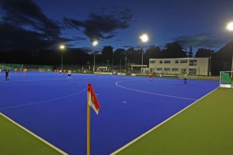 Vier Vereine in Meerane waren Ziel von Einbrechern: Täter hinterlassen vielerorts eine Spur der Verwüstung - Blick zum Vereinsheim des SV Motor Meerane: In der Nacht von Freitag zu Samstag waren Einbrecher in den Räumen der Hockeysportler.