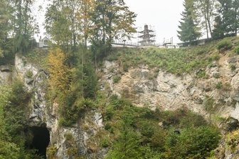 Vision vom einzigartigen Bergbau-Erlebnis - Ein Blick auf die Bruchwand: Oberhalb des ehemaligen Schachtes 1 könnte eine Aussichtsplattform entstehen, die einen völlig neuen Blick in den Steinbruch ermöglicht.