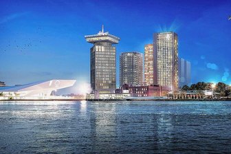 Vogtländer bauen mit an Hotel-Hochhaus in Amsterdam - Entwurf der Y-Towers in Amsterdam: Die vogtländische Handwerksfirma KSI Kältetechnik liefert die Kühlanlage für die Gastronomie eines Tagungshotels, das in einem der Hochhäuser einziehen wird. 
