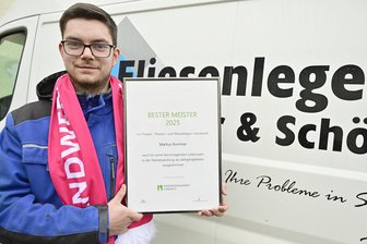 Vogtländer ist bester Meister seines Handwerks - Markus Kummer ist bester Meister des Jahres 2025 im Fliesenlegerhandwerk.