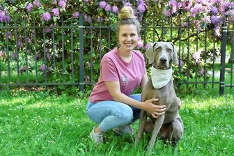 Vogtländerin in RTL-Show „Top Dog Germany“ dabei - Luise Wurlitzer aus Erlbach und ihre Weimaraner-Hündin Coco.