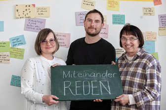 Vogtländisches Demokratie-Bündnis lädt zum Brunch ins Plauener Malzhaus ein - Theresia Schumann, Thomas Rußner und Ulrike Liebscher (von links) laden mit dem Bündnis für Demokratie für 6. April zum Brunch in das Plauener Malzhaus.