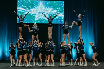 Voller Erfolg für den Zwickauer Cheerleaderverein: Alle drei Teams dürfen zur Regionalmeisterschaft - Das Seniorteam „Lady Peaches feat. Gentlemen“ holte zum dritten Mal in Folge den Sachsenmeistertitel nach Zwickau.