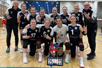 Volleyball-Regionalliga: SV 04 Oberlosa entführt drei Punkte aus Görlitz - Die Volleyballerinnen des SV 04 Oberlosa freuen sich über den zweiten Saisonsieg in der Regionalliga.