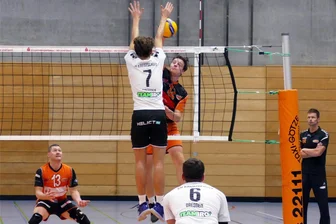 Volleyball-Regionalliga: Talentierte Wundertüte aus Thüringen zu Gast in Zschopau - Der hier schmetternde Philipp Kramp wurde zuletzt in Gera zum Zschopauer MVP gekürt.
