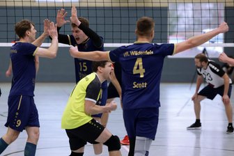 Volleyball: Sachsenklassederby zwischen St. Egidien und Wildenfels geht in die Verlängerung - Diesmal waren es die Spieler des VfL Wildenfels, die einen Derbysieg gegen St. Egidien bejubelten.