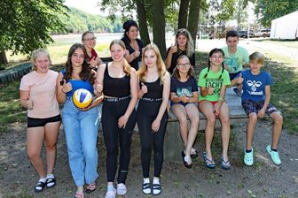 Volleyball statt Handy -