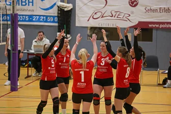 Volleyballerinnen von Fortschritt Lichtenstein gelingt mit Mini-Kader Überraschung in Chemnitz - Lichtensteins Volleyballerinnen – hier bei einem Heimspiel im Bild – setzten sich am Wochenende in Chemnitz durch.
