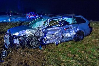 Vollsperrung auf der S 258: Zwei Schwerverletzte bei Unfall -