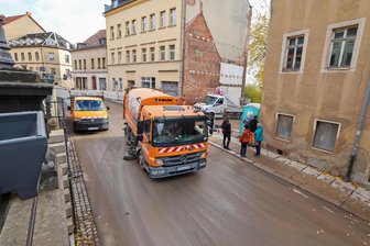 Vollsperrung der Dresdner Straße in Hohenstein Ernstthal wird aufgehoben - Die Abrissarbeiten an der Dresdner Straße 36 sind beendet.