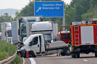 Vollsperrung nach Unfall auf der A 4 bei Glauchau -