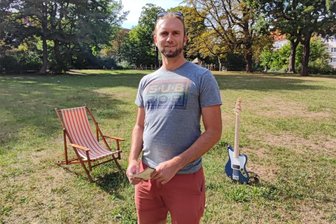 Vom Fest zum Festival: Das „Puschen“ will Tausende auf den Chemnitzer Kaßberg locken - Puschen-Initiator Marc Ebert (39) spielt selbst in einer Band und betreibt ein kleines Musiklabel.