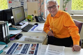 Vom Zensus zum Miskus: Frank Schleußing kommt im Winterzauber beim Kultursommer an - Frank Schleußing im Büro des Mittelsächsischen Kultursommers (Miskus) in Hainichen. Er ist neuer Pressesprecher des Vereins. 