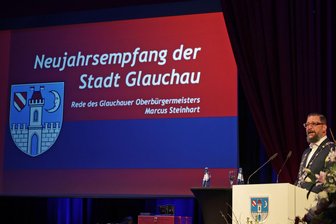Von Bangen bis Beifall: So lief der Glauchauer Neujahrsempfang - Der Neujahrsempfang in Glauchau wartete mit einigen Überraschungen auf.