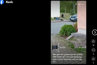Von der Polizei am Boden fixiert: Blaulichteinsatz in Zschopau wirft im sozialen Netzwerk Fragen auf - Diese Aufnahmen sorgen im Netz für Diskussion.