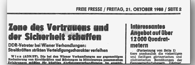 Von der "Volksstimme" zu "Freie Presse": Die zwei Gesichter der Zeitung - Zufall oder Absicht: Der "Druckfehler" in der Kopfzeile.