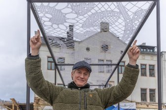 Von Indien ins Erzgebirge: Purple Path vollendet - Idee und Konzeption des Purple-Path-Kunstwerkes in Annaberg stammen vom Designer und Architekten Joep Verhoeven