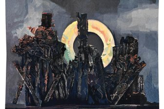 Von Picasso bis Sitte: Machtvolle Teppiche als opulente Sonderschau in Leipzig - Max Ernst: „Der große Wald“. Der gewirkte Wollteppich entstand 1976 nach einem Gemälde von 1927 in einer unbekannten Manufaktur.