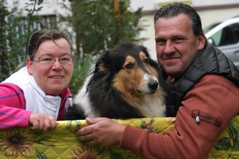 Von Potsdam nach Mittelsachsen: Wir sind die Neuen im Kreis - Franca (43) und Frank Werner (52) sind aus Potsdam nach Mittelsachsen in den Geringswalder Ortsteil Altgeringswalde gezogen. Sie fühlen sich hier sehr wohl. Collie Alina ist immer an der Seite des Paares. 