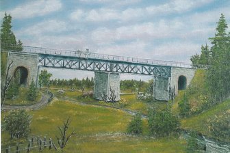 Von Reitzenhain nach Reizenhain: Heimatfreunde laden zur Entdeckertour durch verschwundenes Dorf ein - Bild der Eisenbahnbrücke der ehemaligen Linie Reizenhain – Křimov – Chomutov.