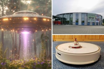 Von Saugroboter bis Ufo: Die verrücktesten Spitznamen-Vorschläge für die Sparkassen-Arena Zwickau - Welcher Spitzname wird sich für die Sparkassen-Arena Zwickau (rechts oben) durchsetzen?