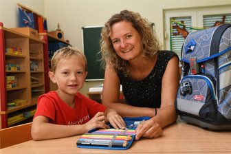 Von Sprache bis Bewegung: Wie fit sind Mittelsachsens Schulanfänger? - Susann Steinbach-Gruttke ist Leiterin des Evangelischen Kindergartens „Apfelbaum“ im Seelitzer Ortsteil Döhlen. Ihr Sohn Mark Heinrich kommt jetzt in die Schule.