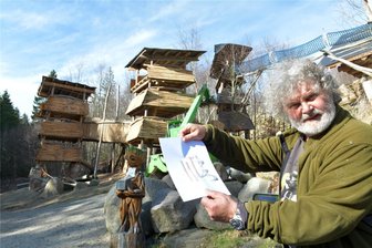 Von Traktortreffen in Blockhausen bis Gysi-Besuch in Döbeln: Das bringt die Woche in Mittelsachsen - „Sauensäger“ Andreas Martin will den Spielplatz im Walderlebniszentrum Blockhausen weiter ausbauen.
