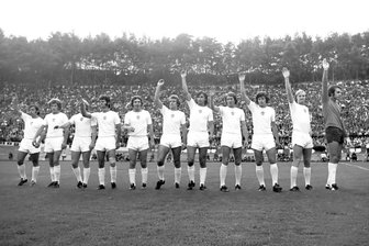 Vor 50 Jahren: Als die große Europacup-Reise der BSG Sachsenring Zwickau gegen Panathinaikos Athen begann - Die Europacup-Helden des 1. Oktober 1975: Zwickau begann von links nach rechts mit Andreas Reichelt, Hans Schykowski, Michael Braun, Dieter Leuschner, Gunter Lippmann, Roland Stemmler, Werner Bräutigam, Heinz Dietzsch, Joachim Schykowski, Peter Henschel und Jürgen Croy.