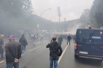 Vor dem Derby Aue gegen Zwickau: Fanlager prallen aufeinander -