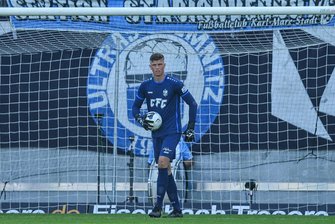 Vor dem Derby gegen Zwickau: Personalsorgen beim Chemnitzer FC immer größer - David Wunsch ist seit Sommer dieses Jahres die neue Nummer 1 im Tor des Chemnitzer FC. Der 20-Jährige wurde im Nachwuchsleistungszentrum des Vereins ausgebildet. Nun fällt er aber mit einer Schulterverletzung aus.