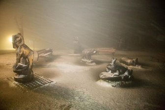 Vorgeschmack auf den Winter - Neuschnee auf dem Fichtelberg -