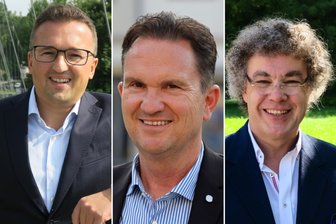 Vorgezogene Bundestagswahl - wie gut sind die Parteien im Landkreis Zwickau darauf vorbereitet? - Sie wollen erneut für den Wahlkreis 164 (Zwickau) in den Bundestag einziehen: Carsten Körber (CDU), Nico Tippelt (FDP) und Matthias Moosdorf (AfD; von links).