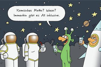 Vorsicht, Satire: Silber im Spiel, Glück in der Liebe - Der Breitenauer Carnevals Club fliegt mit seinem diesjährigen Programm ins Weltall - allerdings ohne Rückfahrschein. 