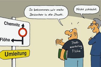 Vorsicht, Satire: Welche Geheimnisse liegen noch unter Schloss Augustusburg? - Umwege erhöhen die Ortskenntnis. 