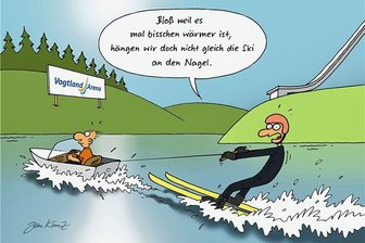 Vorsicht, Satire: Wie der Klimawandel dem Wintersport neuen Schwung bringt - Nicht nur im Vogtland sollte man über alternative Sportangebote nachdenken. 