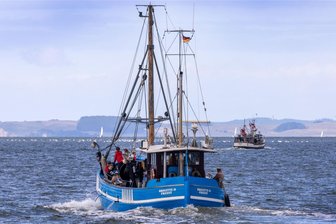 Vortrag in Callenberg: Als die Ostsee noch Ancylus hieß - Fischkutter auf der Ostsee. Vor einigen Tausend Jahren sah das Meer noch anders aus als heute.