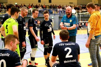 VSV Oelsnitz startet in die Playoffs - Die Männer-Volleyballmannschaft des VSV Oelsnitz