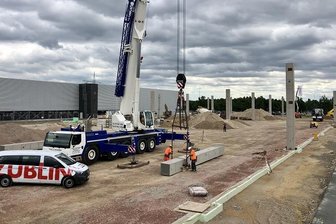 VW investiert in Zwickau 115 Millionen Euro - Die Baustelle auf dem VW-Werksgelände in Zwickau-Mosel.