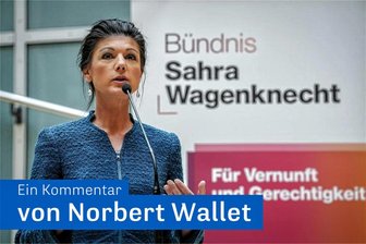 Wagenknecht-Partei: Bisher nur Projektionsfläche - Sahra Wagenknecht spricht anlässlich der Konstituierung der Gruppe „Bündnis Sahra Wagenknecht - Für Vernunft und Gerechtigkeit“ auf einer Pressekonferenz.