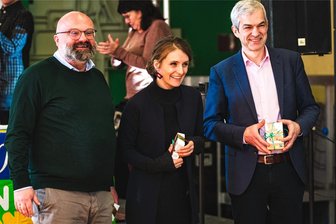 Wahlen in Chemnitz: Grüne stellen Ziele und neue Bewerber vor - Kandidaten der Chemnitzer Grünen zur Landtagswahl: Sascha Thümmler, Coretta Storz, Volkmar Zschocke (v.l.).