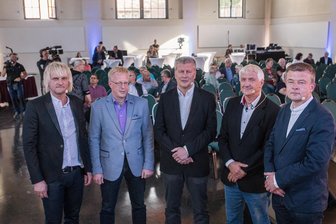 Wahlkampf: Schreiben lösen Wirbel aus - Kalidaten Bürgermeisterwahl in Olbernhau - Jörg Klaffenbach, Tino Kluge, Guido Kolberg, Michael Rudolph, Kristian Hahn